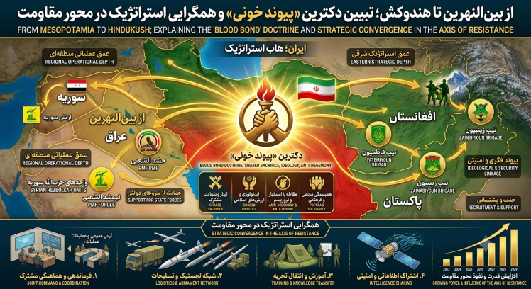 از بین‌النهرین تا هندوکش؛ تبیین دکترین «پیوند خونی» و همگرایی استراتژیک در محور مقاومت